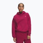 Női pulóver Under Armour Icon Fleece Hoodie claret/white