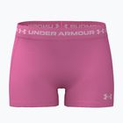 Női edző rövidnadrág Under Armour HeatGear Shorty pink frenzy/prime pink