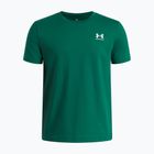 Gyermek póló Under Armour Sportstyle Left Chest campus ivy/white