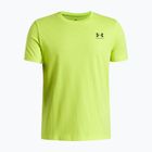Gyermek póló Under Armour Sportstyle Left Chest green citrine/black