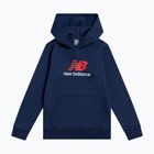 Gyerek pulóver New Balance BB Stacked Logo Hoodie nb navy
