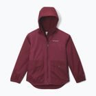 Gyerek esőkabát Columbia Rainy Trails II Fleece rich wine