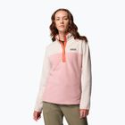 Női pulóver Columbia Benton Springs 1/2 Snap eraser pink/dark stone/tuscan