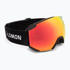 Gyerek síszemüveg Salomon Radium black/mi mid red
