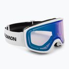Síszemüveg Salomon Aksium 2.0 Photo white/photo mi blue