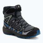 Gyermek túrabakancs Salomon XA Pro V8 Winter Waterproof turbulence / fekete / sötétkék