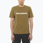 Férfi póló Salomon Logo brilliant olive