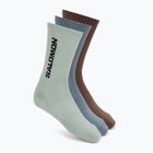 Zokni Salomon Everyday Crew 3 pack stormy weather/sea foam/mustang