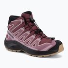 Gyermek kirándulócipők Salomon XA Pro Mid Waterproof nocturne/dusky orchid