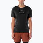 Férfi futó póló Salomon Sense Aero GFX Tee SS deep black/black beauty