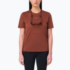 Női futó póló Salomon Shakeout Core SS Tee burnt umber