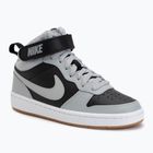 Gyerekcipő Nike Court Borough Mid 2 black/white/gum med brown/light smoke grey