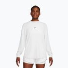 Női hosszú ujjú edzőpóló Nike One Relaxed Dri-Fit white/black