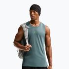 Férfi edzőpóló Nike Pro Training Dri-Fit mineral slate/green strike