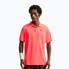 Férfi teniszpóló Nike Court Dri-Fit Polo Solid hot lava/black