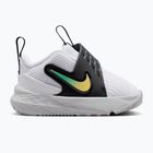 Gyerekcipők Nike Team Hustle D 12 white/black/clear emerald/topaz gold