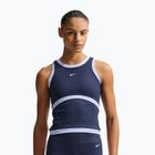 Női edzőpóló Nike One Dri-Fit midnight navy/hydrogen blue/white