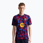 Férfi focimez Nike FC Barcelona Dri-Fit Pre-Match noble red/mineral yellow