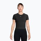 Női edzőpóló Nike Pro Seamless Dri-Fit black/white