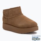 Női Skechers Keep Cozy cipő gesztenyebarna