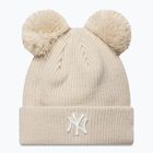 Női téli sapka New Era Double Pom Beanie New York Yankees stone