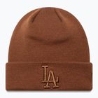 New Era Essential Los Angeles Dodgers téli sapka sötét gesztenyebarna/sötét őszi