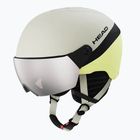 Gyerek sísisak HEAD Yuki Visor Jr lime swirl/silver/red