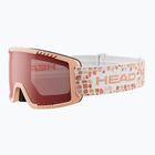 Gyerek síszemüveg HEAD Contex Yuki Jr red/peach