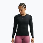 Női edző hosszú ujjú póló Nike One Fitted black/white