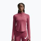 Női futópulóver Nike Tempo Dri-Fit 1/4 Zip pink smoke