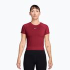 Női edző póló Nike Pro Seamless tough red/white