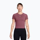 Női edző póló Nike Pro Seamless pink smoke/white