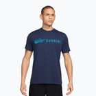 Férfi futó póló Nike Dri-Fit Running T-Shirt midnight navy/light current blue