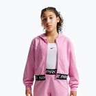 Gyerekpulóver Nike Pro Fleece pink rise/pink rise/black/white