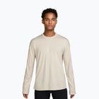 Férfi hosszú ujjú póló Nike 24.7 ImpossiblySoft Light light orewood brown/sail/light iron ore