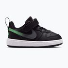 Gyermekcipő Nike Court Borough Low black/smoke grey/white/illusion green