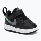 Gyermekcipő Nike Court Borough Low black/smoke grey/white/illusion green