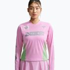 Női hosszú ujjú póló futáshoz Nike Swift Jersey Top pink rise/illusion green