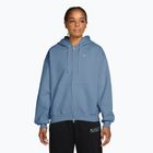 Női pulóver Nike Studio Fleece Medium Weight Oversized Full Zip work blue/sail