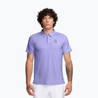 Férfi teniszpóló Nike Court Advantage purple pulse/gridiron