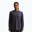 Női edző hosszú ujjú póló Nike One Relaxed Dri-Fit gridiron/white