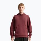 Férfi edzőpulóver Nike 24.7 ImpossiblySoft Light Boulder/Black/Burgundy Crush