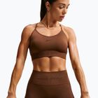 Női melltartó edzésre Nike Pro Seamless Light Support Sports Bra cacao wow