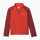 Gyerek polár pulóver Columbia Glacial Half Zip super sonic/red oxide