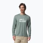 Férfi hosszú ujjú póló Columbia Parsons Point LS Graphic Tee sedona sage heather framed peakscape