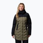 Női pehelykabát Columbia Mountain Croo III Mid Down stone green/black