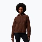 Női polár pulóver Columbia Timber Meadow MTR Fleece Hoodie tobacco