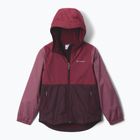 Gyermek esőkabát Columbia Rainy Trails III Fleece Lined moonvista/rich wine/antique mauve