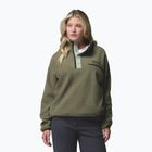 Női polár pulóver Columbia Helvetia II Cropped Half Snap Fleece stone green/safari