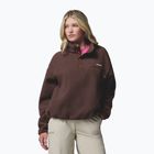 Női polár pulóver Columbia Helvetia II Cropped Half Snap Fleece tobacco